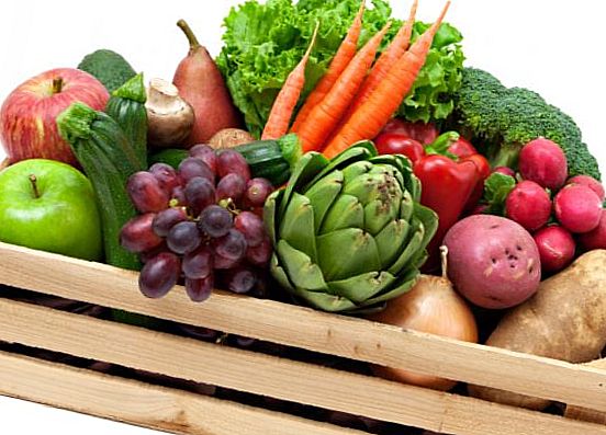 Грязные фрукты и овощи