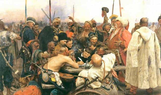 «Запорожцы пишут письмо турецкому султану» — Илья Репин