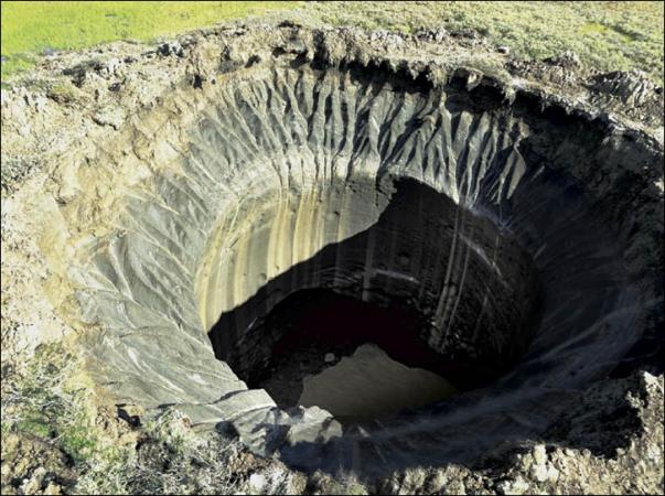Гигантские кратеры в Сибири