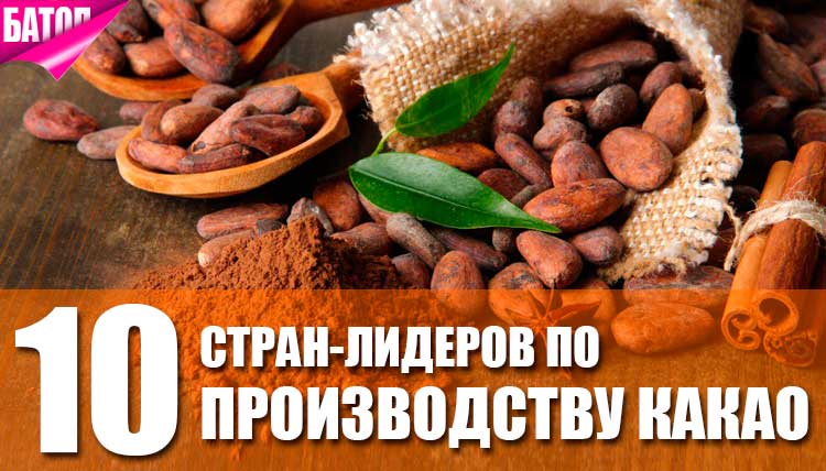 Страны, лидирующие в производстве какао