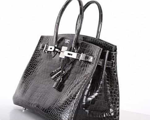 Hermes Graphite Crocodile Bag