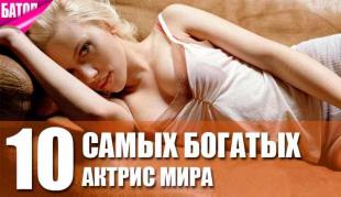 самые богатые актрисы мира