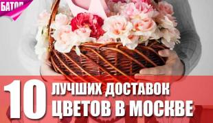 ТОП лучших компаний по доставке цветов в Москве