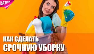 Как сделать срочную уборку перед приходом родственников