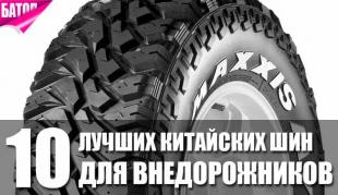 Топ-10 китайских брендов шин для внедорожников