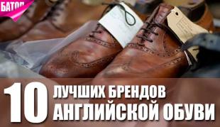 ТОП-10 истинно английских брендов мужской обуви