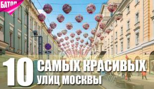 ТОП 10 самых красивых улиц Москвы