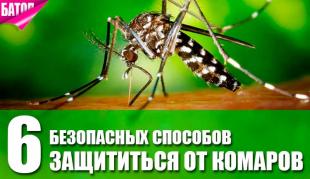 способы защититься от комаров